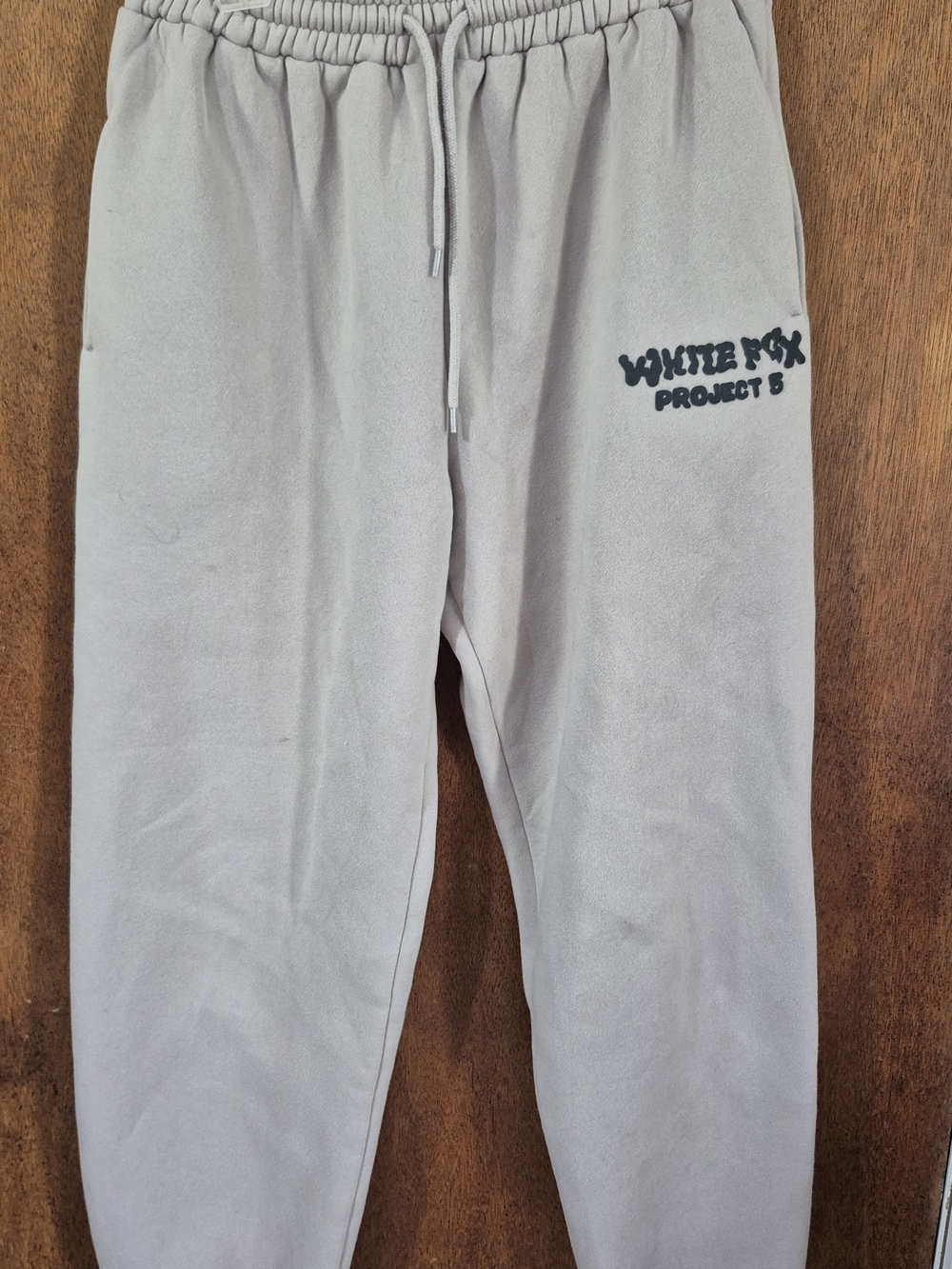 White Fox Boutique Light Gray Sweatpants with Drawstring